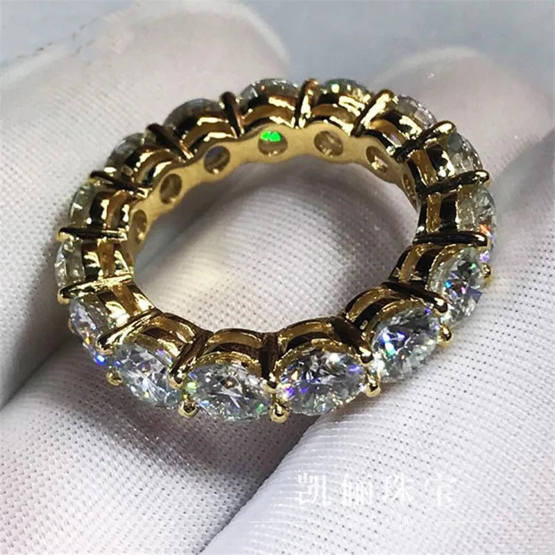 Bague de fiançailles en argent sterling 925 et zircone