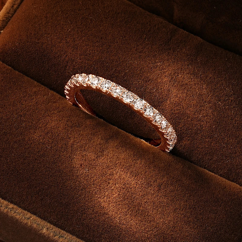 Alliance éternité en moissanite 2 mm Rrjzz