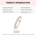 Alliance éternité en moissanite 2 mm Rrjzz
