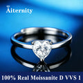Bague ouverte réglable en argent 925 et moissanite Aiternity